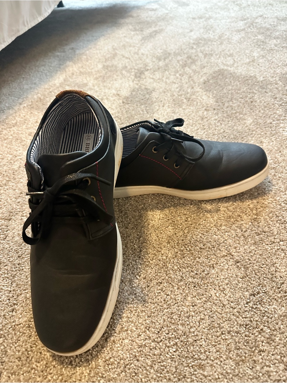 Ben Sherman Men’s Black Casual Sneakers – Size 9.5